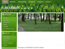 Tablet Screenshot of eurogreen.hu
